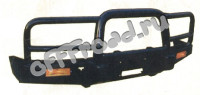 Металлический передний бампер для Mitsubishi Pajero-2, 1991-1999г. 